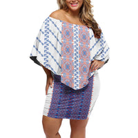 Traditional Romanian Costume Family Matching Off Shoulder Short Dress and Hawaiian Shirt National Folk Patterns - Wonder Print Shop