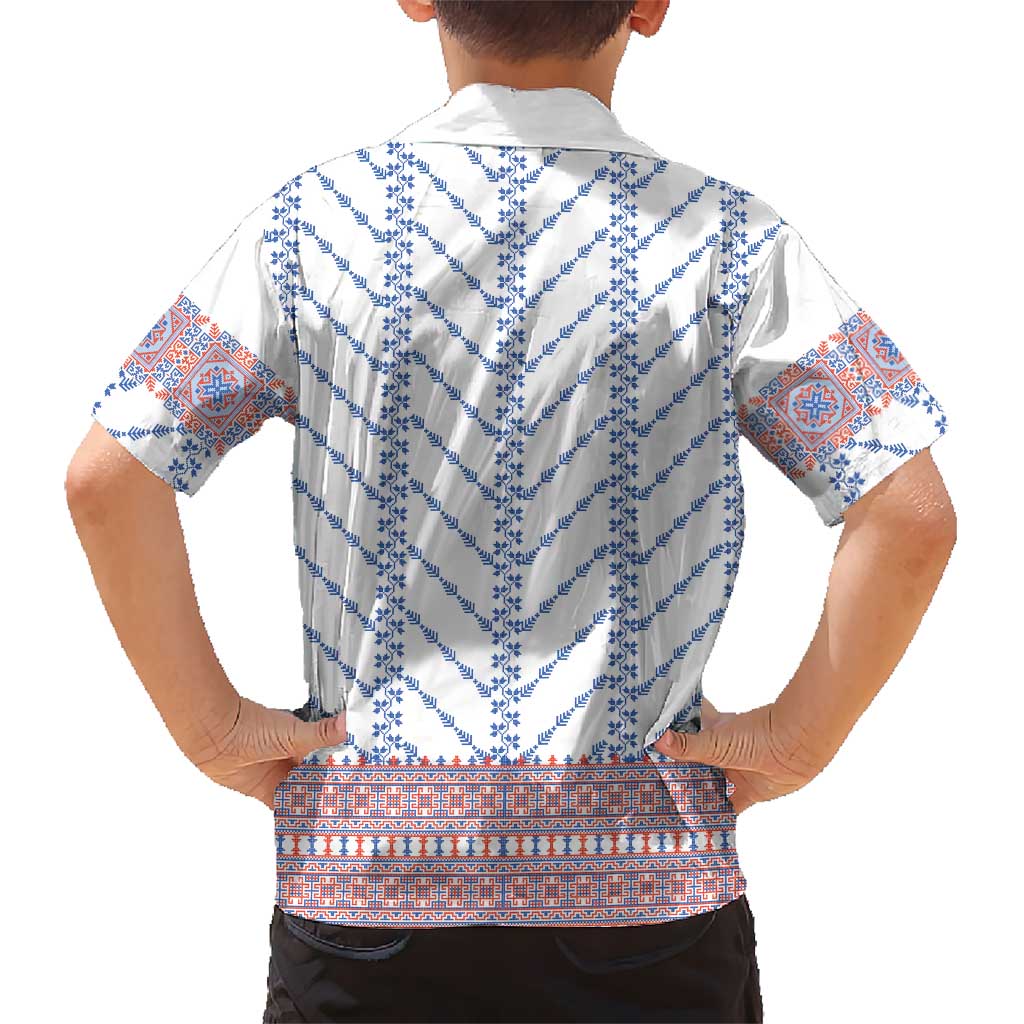 Traditional Romanian Costume Family Matching Puletasi and Hawaiian Shirt National Folk Patterns - Wonder Print Shop