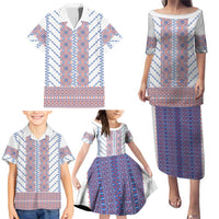 Traditional Romanian Costume Family Matching Puletasi and Hawaiian Shirt National Folk Patterns - Wonder Print Shop