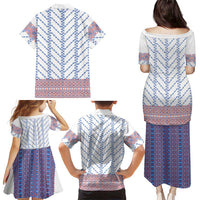 Traditional Romanian Costume Family Matching Puletasi and Hawaiian Shirt National Folk Patterns - Wonder Print Shop