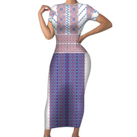 Traditional Romanian Costume Family Matching Short Sleeve Bodycon Dress and Hawaiian Shirt National Folk Patterns - Wonder Print Shop