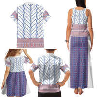 Traditional Romanian Costume Family Matching Tank Maxi Dress and Hawaiian Shirt National Folk Patterns - Wonder Print Shop