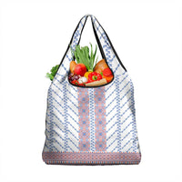 Traditional Romanian Costume Grocery Bag National Folk Patterns - Wonder Print Shop