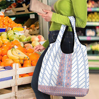 Traditional Romanian Costume Grocery Bag National Folk Patterns - Wonder Print Shop