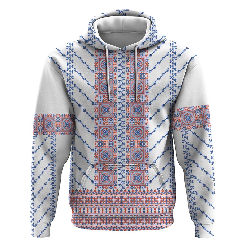 Traditional Romanian Costume Hoodie National Folk Patterns - Wonder Print Shop