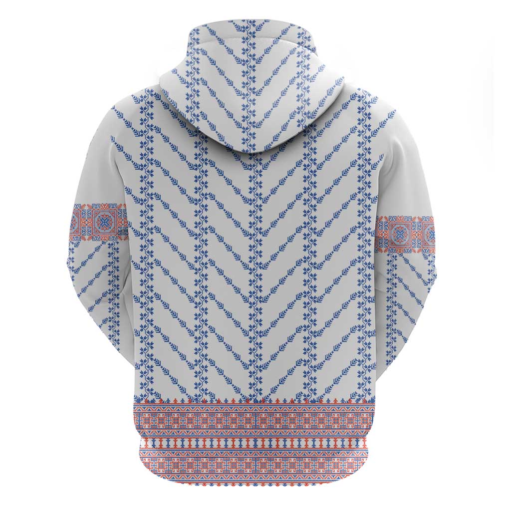 Traditional Romanian Costume Hoodie National Folk Patterns - Wonder Print Shop