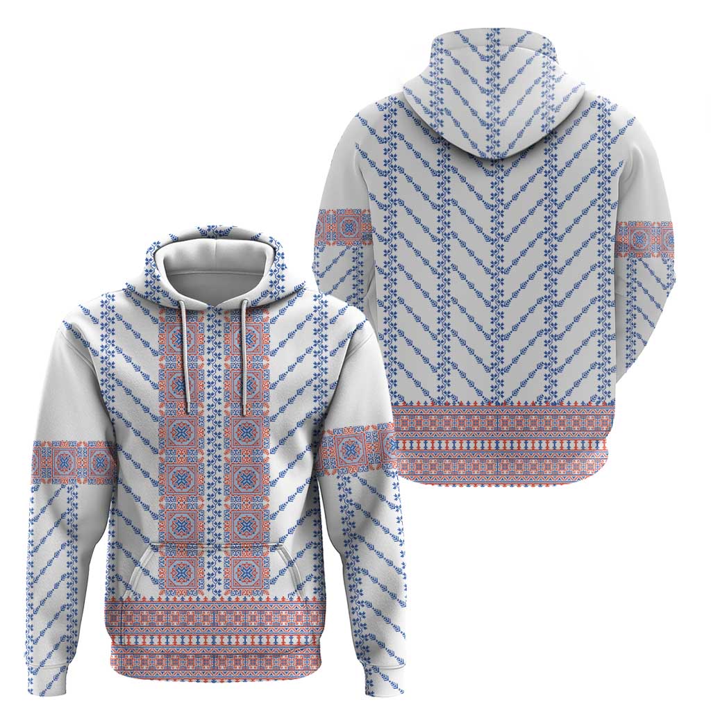 Traditional Romanian Costume Hoodie National Folk Patterns - Wonder Print Shop