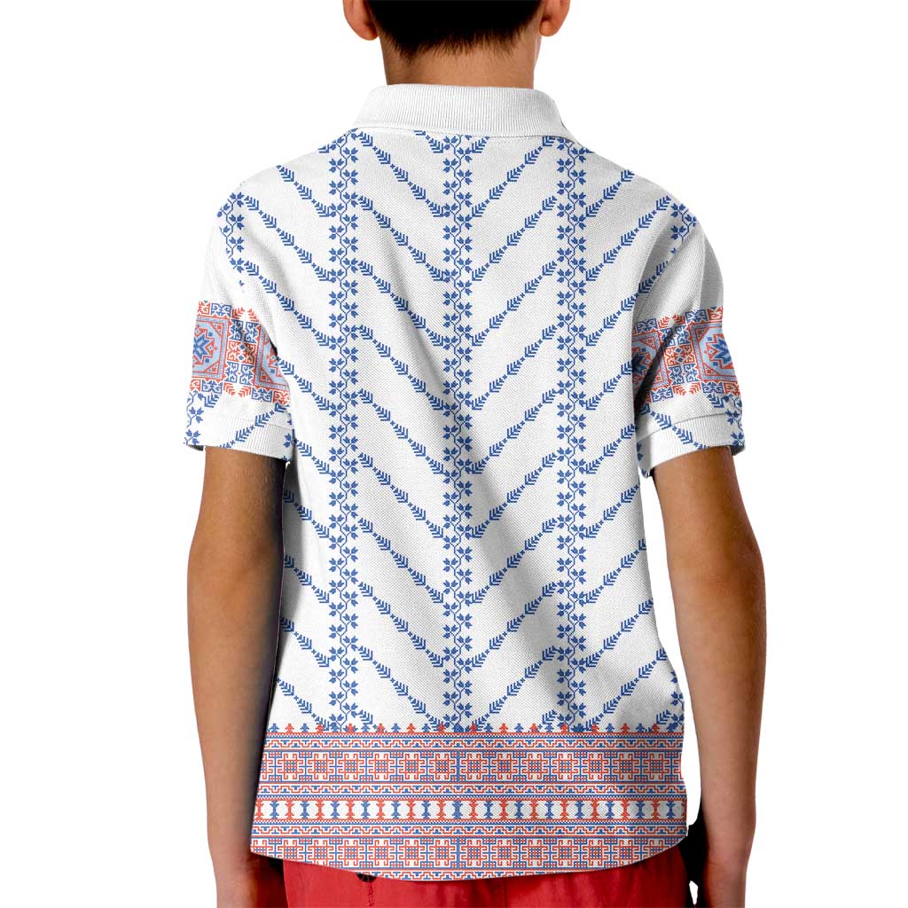 Traditional Romanian Costume Kid Polo Shirt National Folk Patterns - Wonder Print Shop