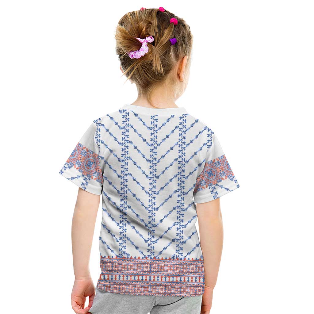 Traditional Romanian Costume Kid T Shirt National Folk Patterns - Wonder Print Shop