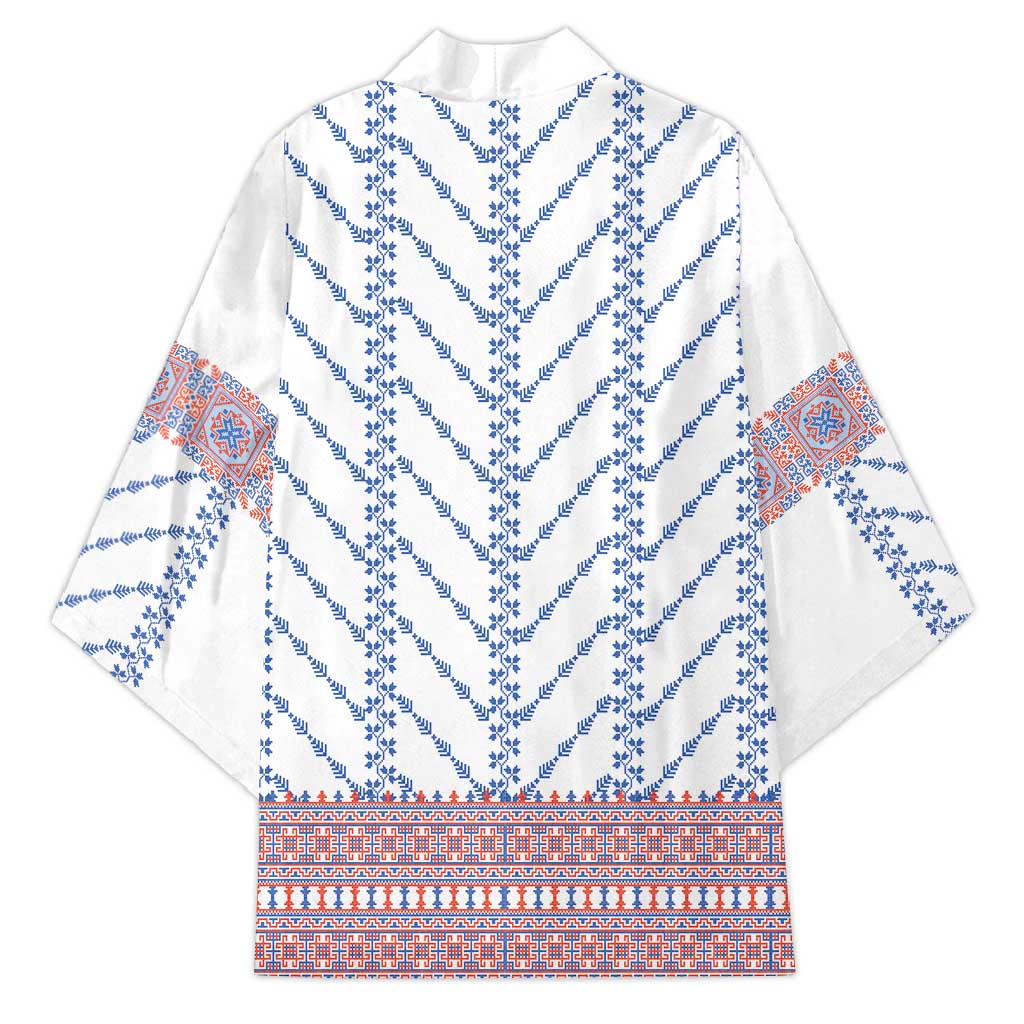 Traditional Romanian Costume Kimono National Folk Patterns - Wonder Print Shop