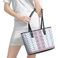 Traditional Romanian Costume Leather Tote Bag National Folk Patterns - Wonder Print Shop