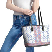 Traditional Romanian Costume Leather Tote Bag National Folk Patterns - Wonder Print Shop