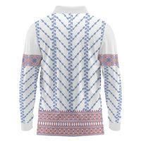 Traditional Romanian Costume Long Sleeve Polo Shirt National Folk Patterns - Wonder Print Shop