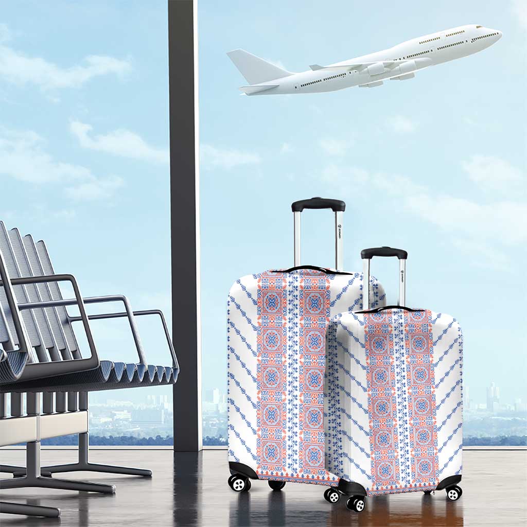 Traditional Romanian Costume Luggage Cover National Folk Patterns - Wonder Print Shop