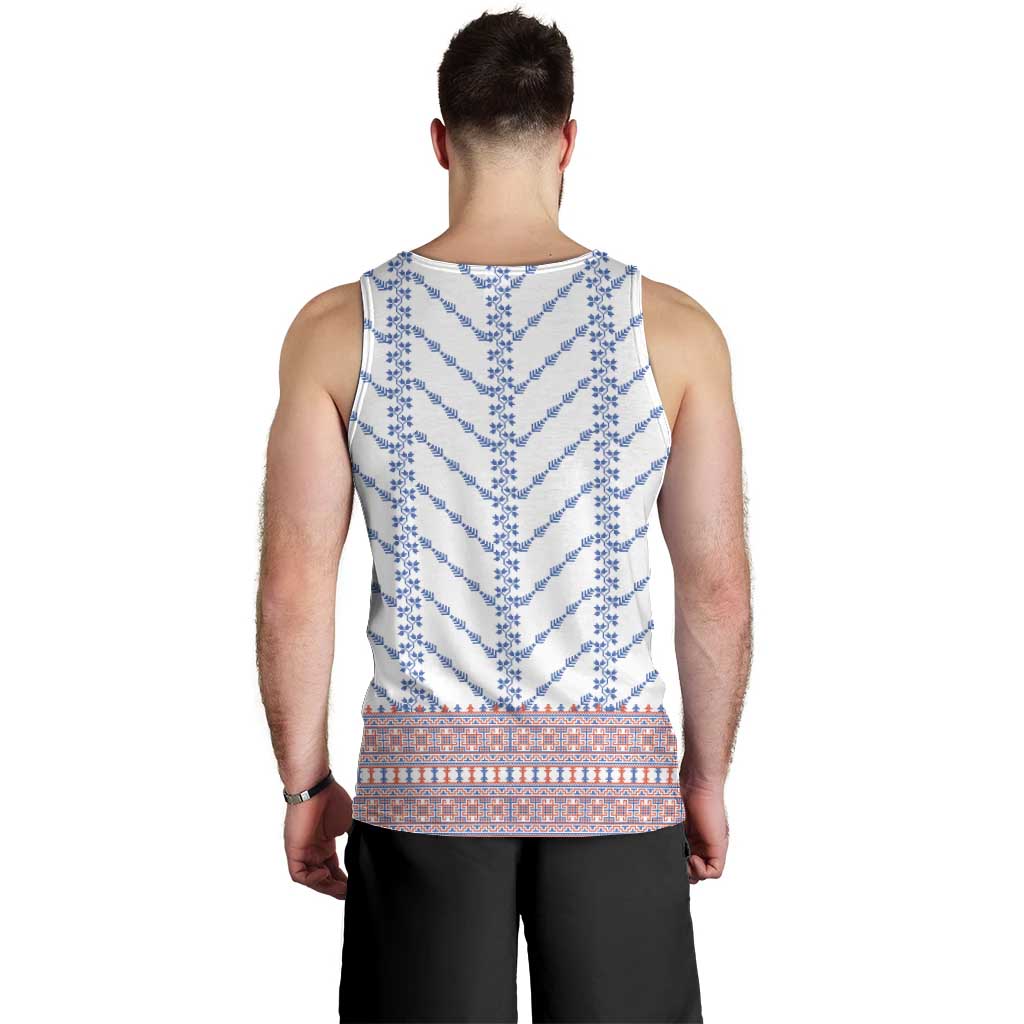 Traditional Romanian Costume Men Tank Top National Folk Patterns - Wonder Print Shop