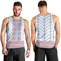 Traditional Romanian Costume Men Tank Top National Folk Patterns - Wonder Print Shop