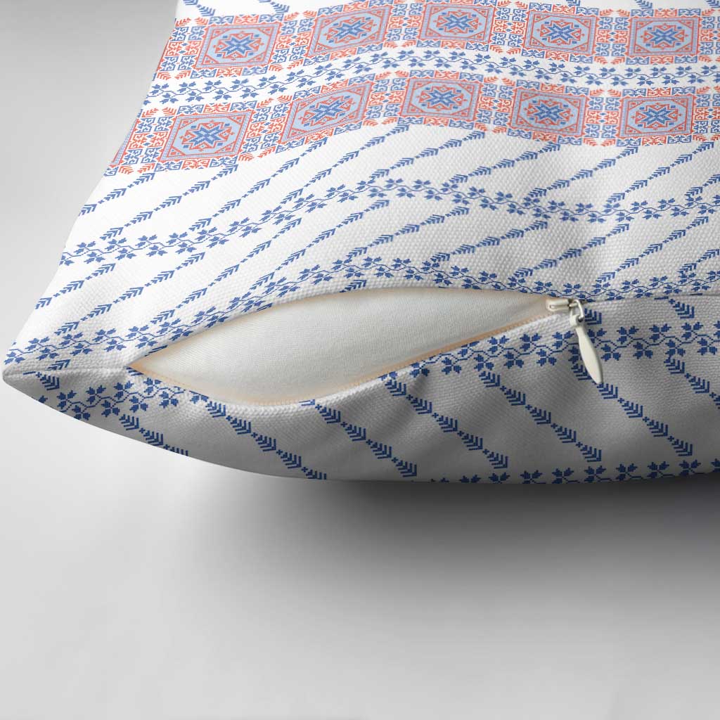 Traditional Romanian Costume Pillow Cover National Folk Patterns - Wonder Print Shop