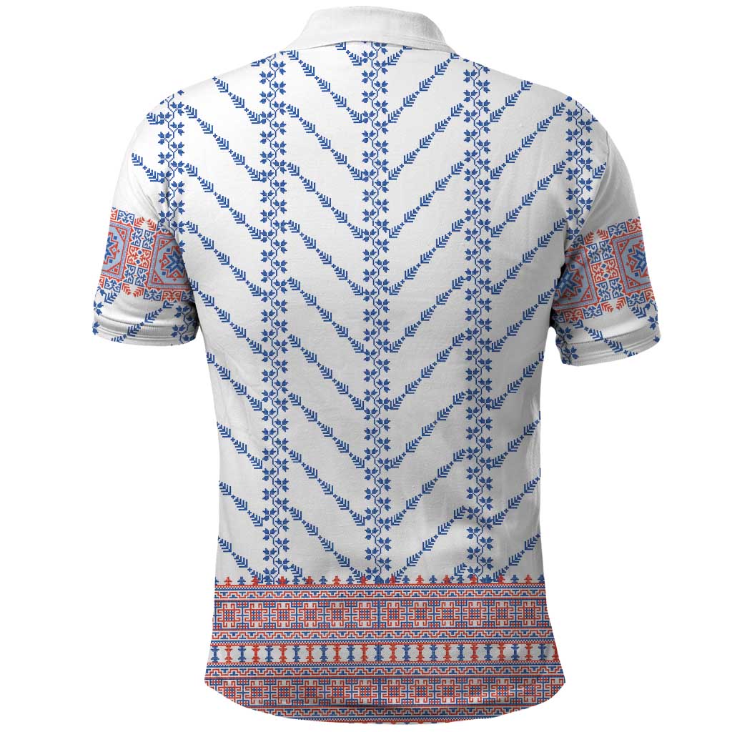 Traditional Romanian Costume Polo Shirt National Folk Patterns - Wonder Print Shop