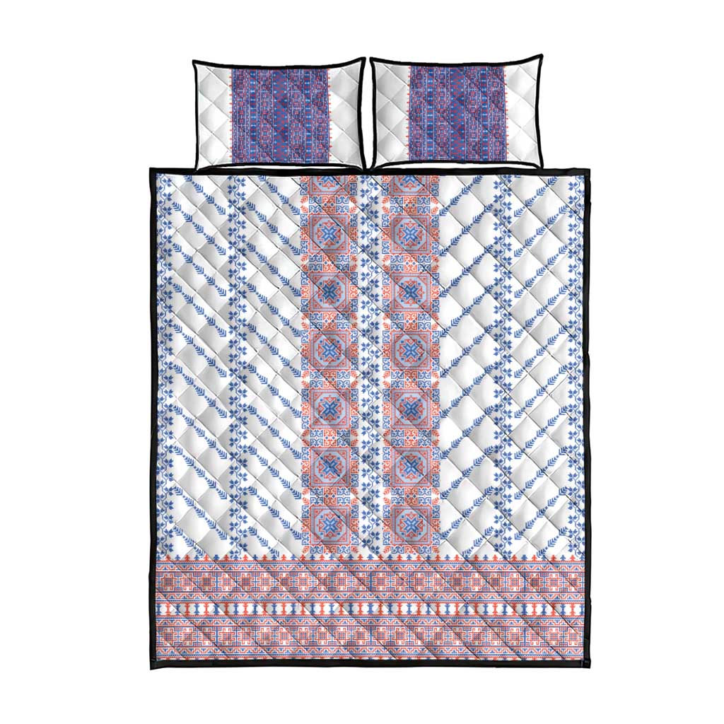 Traditional Romanian Costume Quilt Bed Set National Folk Patterns - Wonder Print Shop