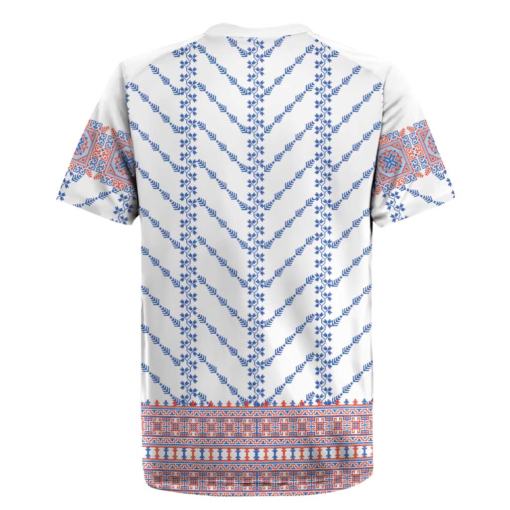 Traditional Romanian Costume Rugby Jersey National Folk Patterns - Wonder Print Shop
