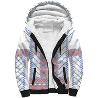Traditional Romanian Costume Sherpa Hoodie National Folk Patterns - Wonder Print Shop