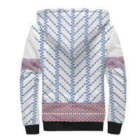 Traditional Romanian Costume Sherpa Hoodie National Folk Patterns - Wonder Print Shop