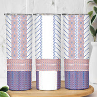 Traditional Romanian Costume Skinny Tumbler National Folk Patterns - Wonder Print Shop