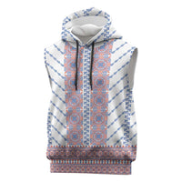 Traditional Romanian Costume Sleeveless Hoodie National Folk Patterns - Wonder Print Shop