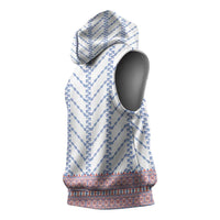 Traditional Romanian Costume Sleeveless Hoodie National Folk Patterns - Wonder Print Shop
