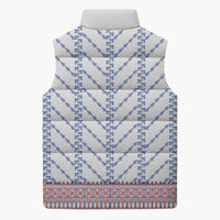 Traditional Romanian Costume Sleeveless Puffer Jacket National Folk Patterns - Wonder Print Shop