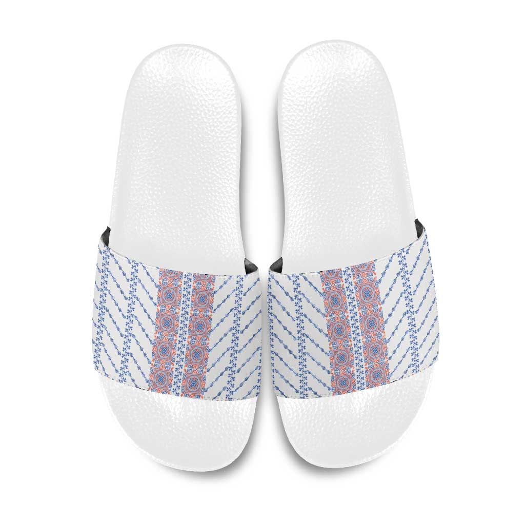 Traditional Romanian Costume Slide Sandals National Folk Patterns - Wonder Print Shop