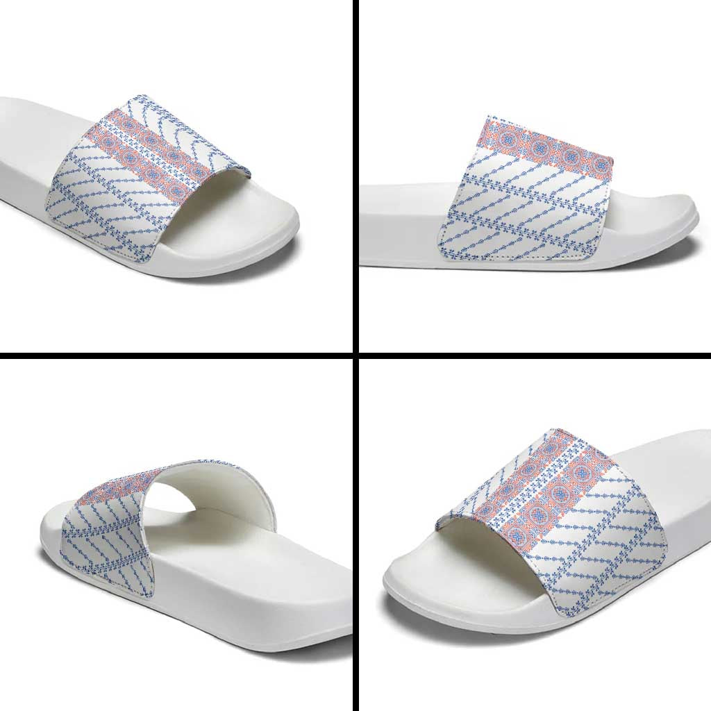 Traditional Romanian Costume Slide Sandals National Folk Patterns - Wonder Print Shop
