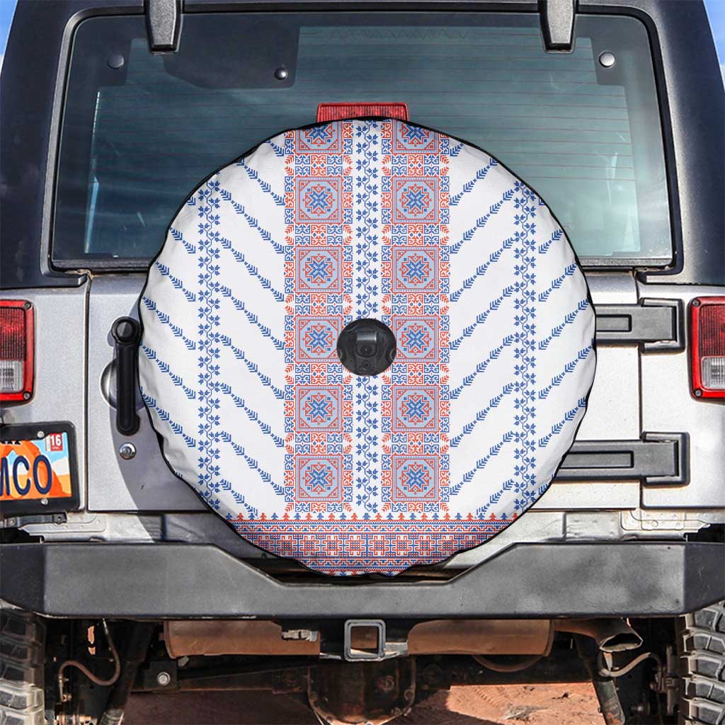 Traditional Romanian Costume Spare Tire Cover National Folk Patterns - Wonder Print Shop