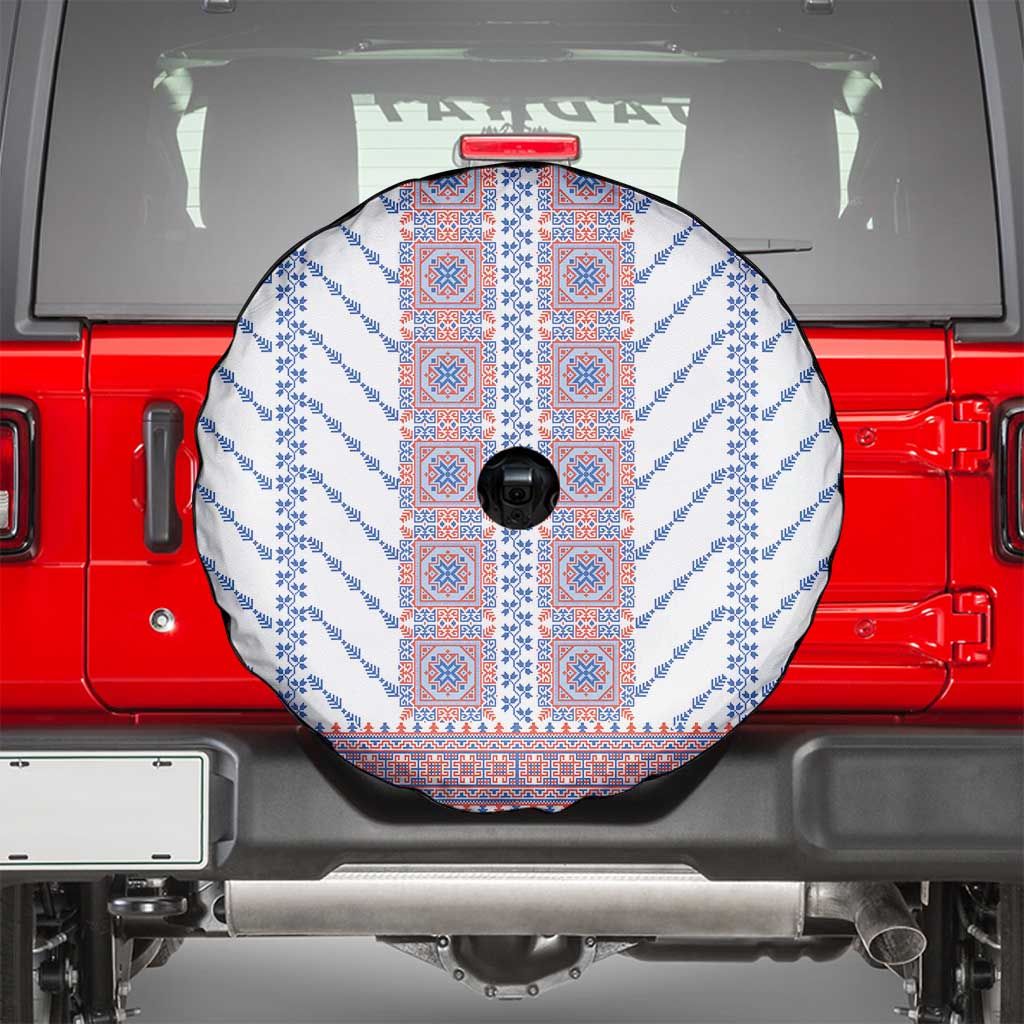Traditional Romanian Costume Spare Tire Cover National Folk Patterns - Wonder Print Shop