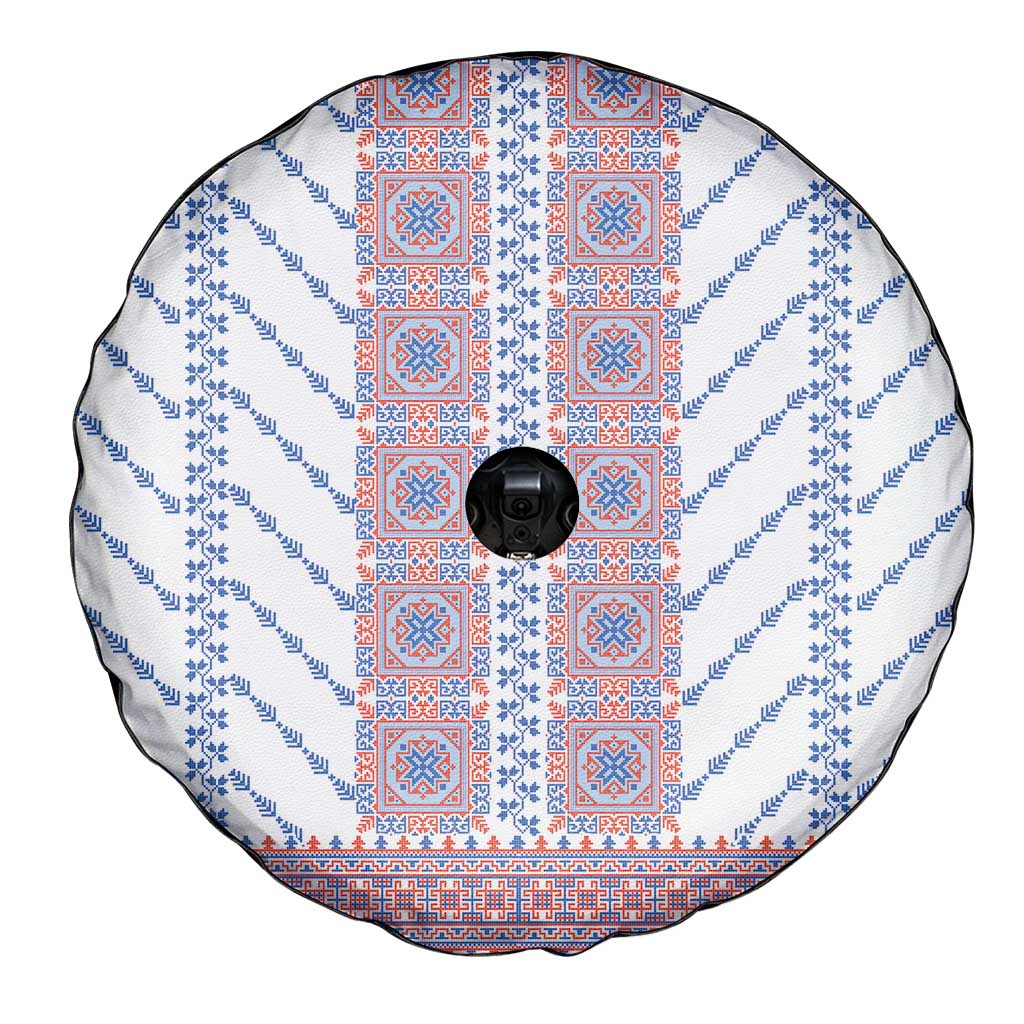 Traditional Romanian Costume Spare Tire Cover National Folk Patterns - Wonder Print Shop