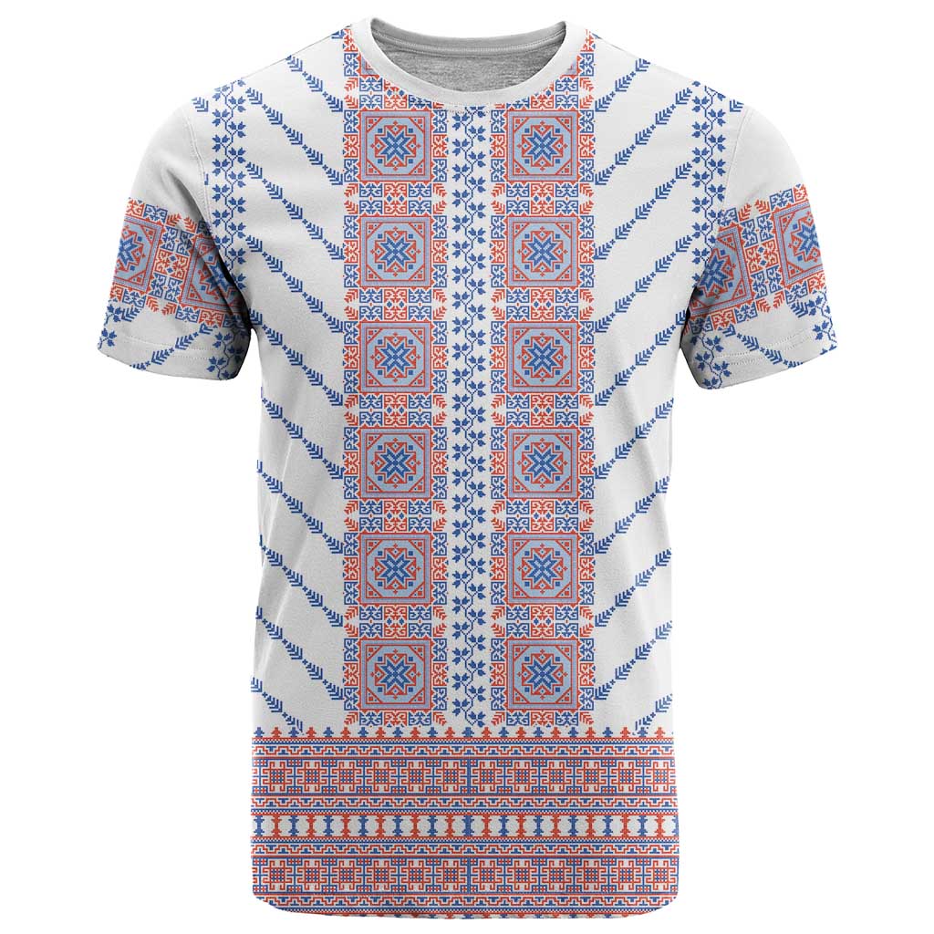 Traditional Romanian Costume T Shirt National Folk Patterns - Wonder Print Shop