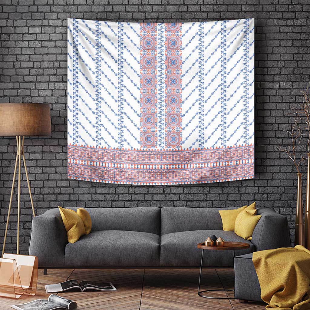 Traditional Romanian Costume Tapestry National Folk Patterns - Wonder Print Shop