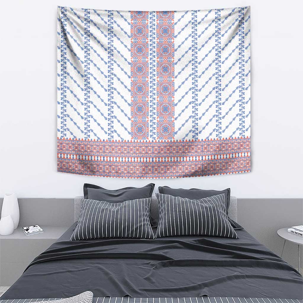 Traditional Romanian Costume Tapestry National Folk Patterns - Wonder Print Shop