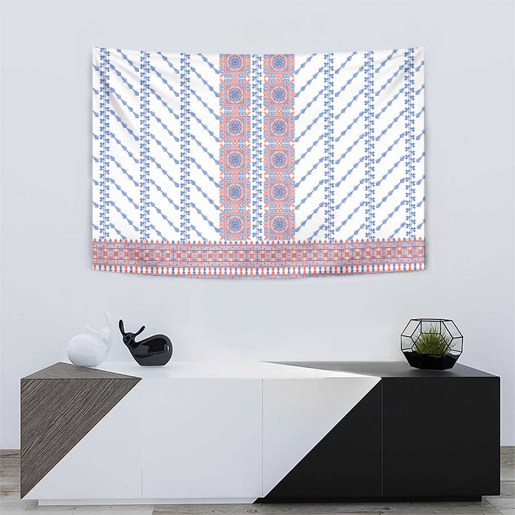 Traditional Romanian Costume Tapestry National Folk Patterns - Wonder Print Shop
