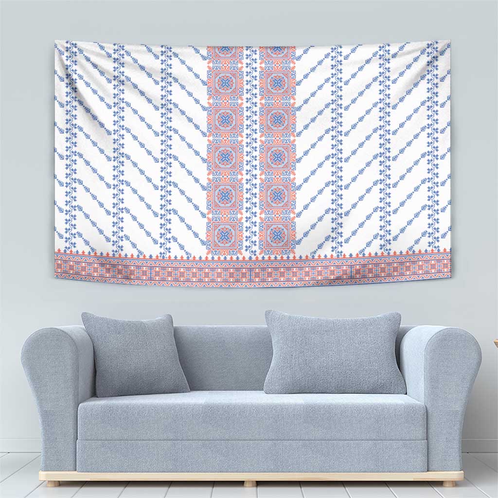 Traditional Romanian Costume Tapestry National Folk Patterns - Wonder Print Shop