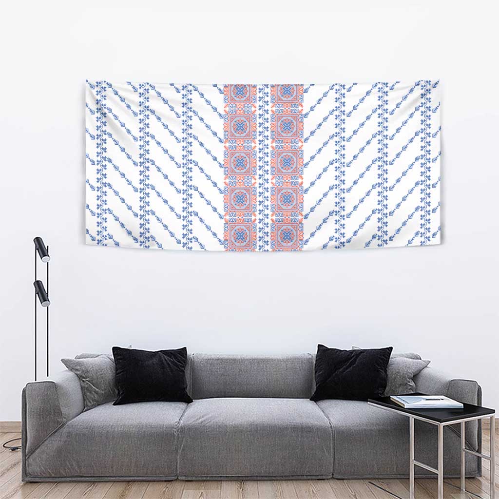 Traditional Romanian Costume Tapestry National Folk Patterns - Wonder Print Shop