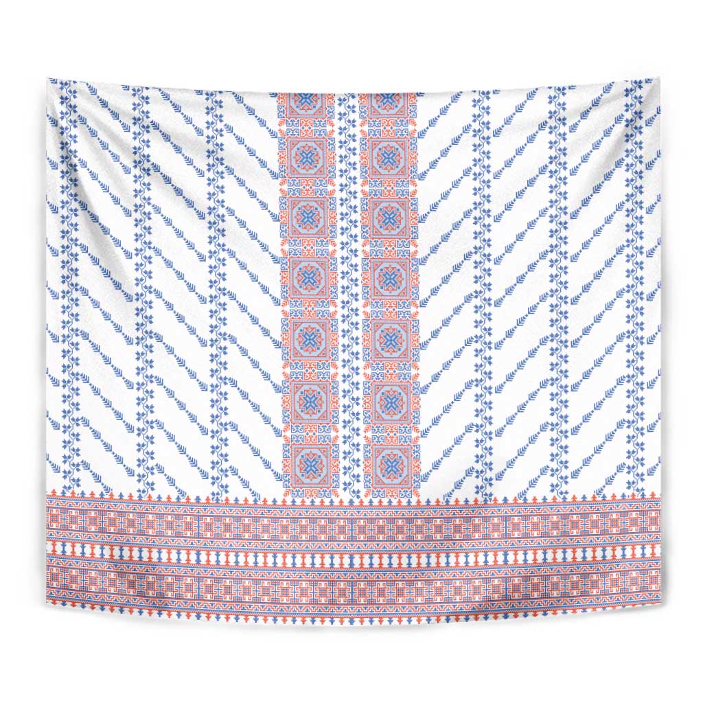 Traditional Romanian Costume Tapestry National Folk Patterns - Wonder Print Shop