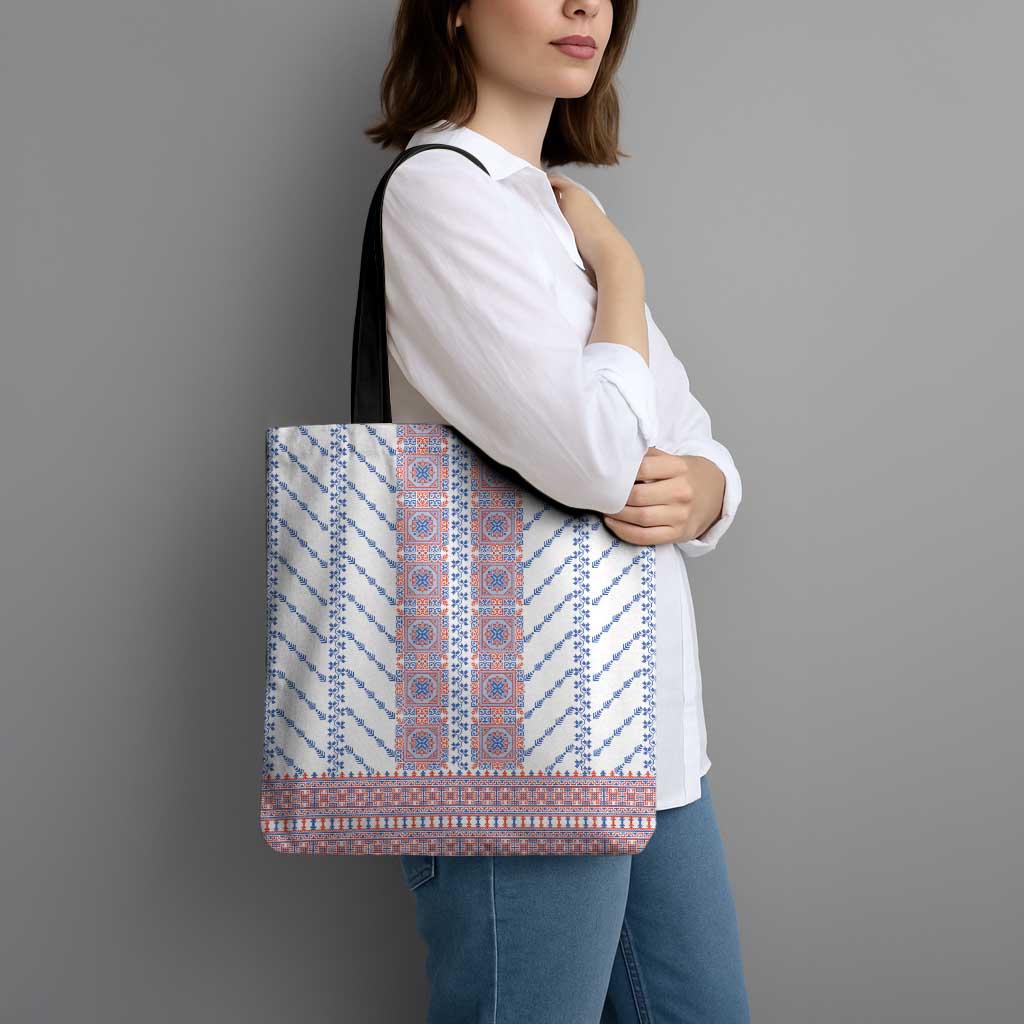 Traditional Romanian Costume Tote Bag National Folk Patterns - Wonder Print Shop