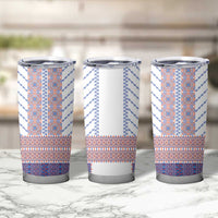 Traditional Romanian Costume Tumbler Cup National Folk Patterns - Wonder Print Shop