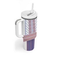Traditional Romanian Costume Tumbler With Handle National Folk Patterns - Wonder Print Shop