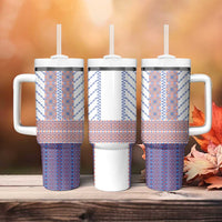 Traditional Romanian Costume Tumbler With Handle National Folk Patterns - Wonder Print Shop