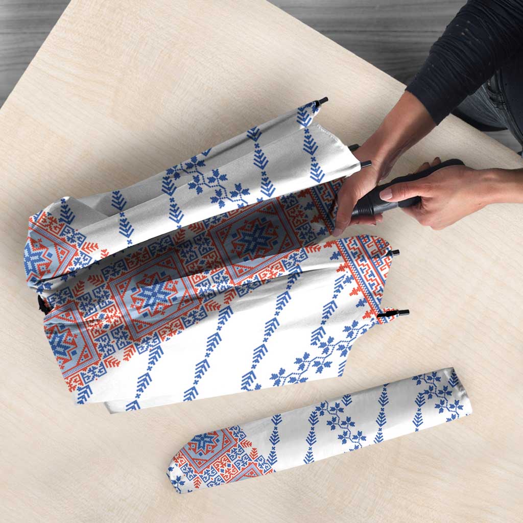 Traditional Romanian Costume Umbrella National Folk Patterns - Wonder Print Shop