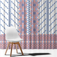 Traditional Romanian Costume Window Curtain National Folk Patterns - Wonder Print Shop