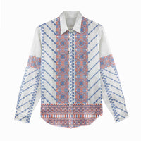 Traditional Romanian Costume Women Casual Shirt National Folk Patterns - Wonder Print Shop