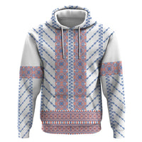 Traditional Romanian Costume Zip Hoodie National Folk Patterns - Wonder Print Shop